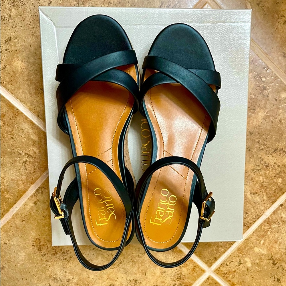 NIB Franco Sarto cork platforms